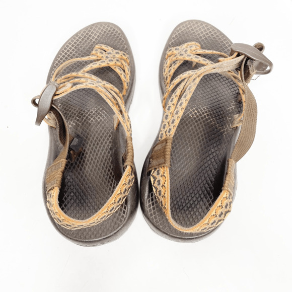 Chaco ZX/2 Unaweep Sandals Brown Orange Strappy Sport Hiking Slingback WOMENS 6 - Picture 6 of 6